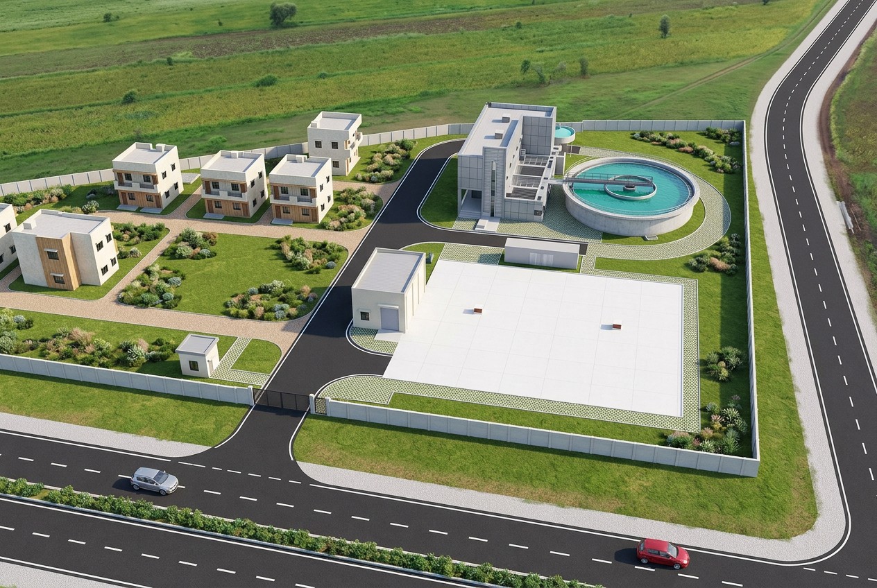 Industrial Park at Jetapur — architectural rendering